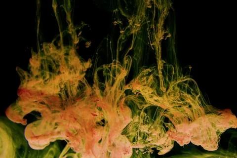 Abstract image background colored paint in water art Stock Photos