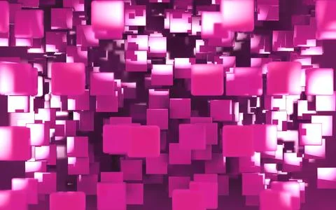 Abstract image background of cubes blocks and rectangles.3d illustration. Ilustración de archivo