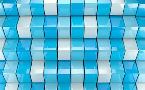 Abstract image background of cubes blocks and rectangles.3d illustration. 库存插图