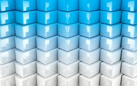 Abstract image background of cubes blocks and rectangles.3d illustration. Ilustración de archivo