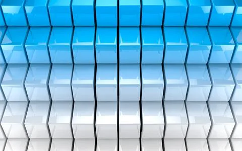 Abstract image background of cubes blocks and rectangles.3d illustration. Ilustración de archivo