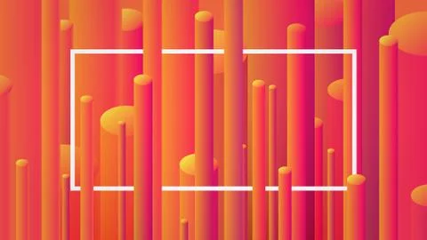 Abstract image background with geometric elements, vector cylinder pattern Stock Illustration