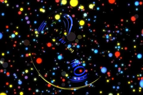 Abstract image background glowing particles Stock Illustration