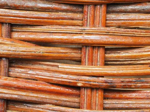 Abstract image, background, texture, closeup. wicker basket. straight orange  Stock Photos