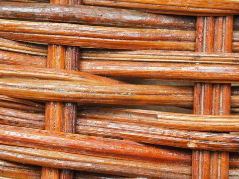 Abstract image, background, texture, closeup. wicker basket. straight orange  Stock Photos