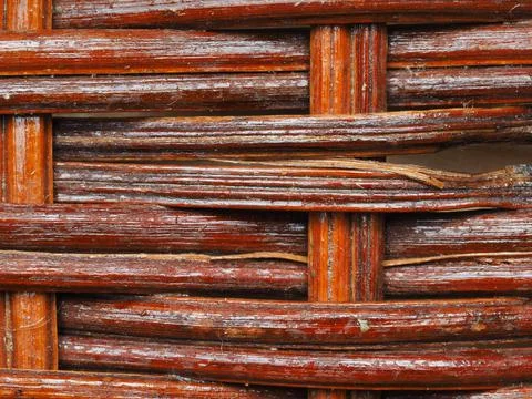 Abstract image, background, texture, closeup. wicker basket. straight orange  Stock Photos