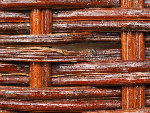 Abstract image, background, texture, closeup. wicker basket. straight orange  Stock Photos