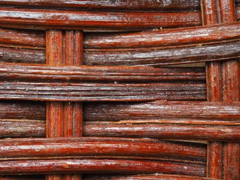 Abstract image, background, texture, closeup. wicker basket. straight orange  Stock Photos