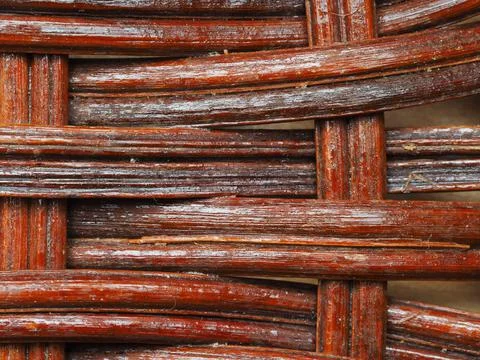 Abstract image, background, texture, closeup. wicker basket. straight orange  Stock Photos