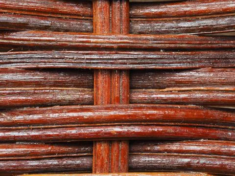 Abstract image, background, texture, closeup. wicker basket. straight orange  Stock Photos