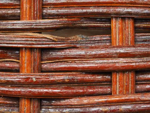 Abstract image, background, texture, closeup. wicker basket. straight orange  Stock Photos