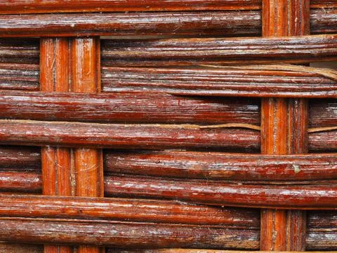 Abstract image, background, texture, closeup. wicker basket. straight orange  Stock Photos