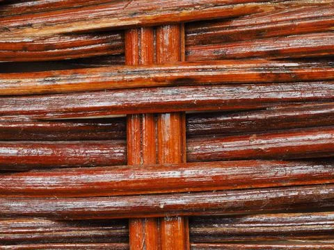 Abstract image, background, texture, closeup. wicker basket. straight orange  Stock Photos