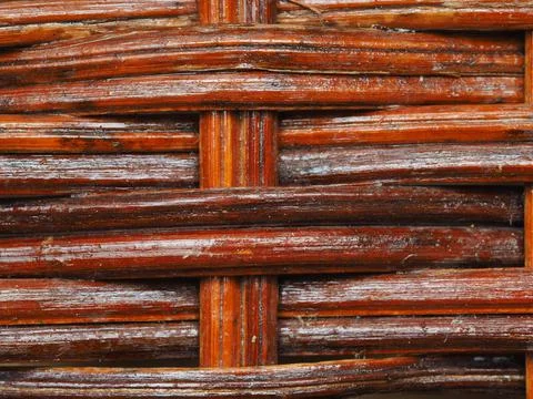 Abstract image, background, texture, closeup. wicker basket. straight orange  Stock Photos