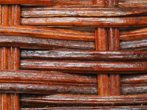 Abstract image, background, texture, closeup. wicker basket. straight orange  Stock Photos