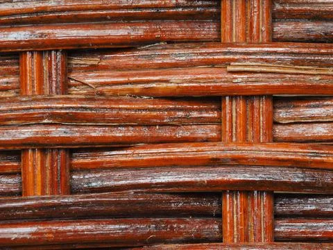 Abstract image, background, texture, closeup. wicker basket. straight orange  Stock Photos