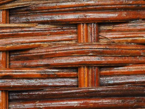 Abstract image, background, texture, closeup. wicker basket. straight orange  Stock Photos