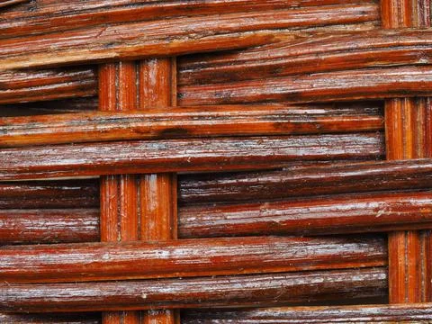 Abstract image, background, texture, closeup. wicker basket. straight orange  Stock Photos