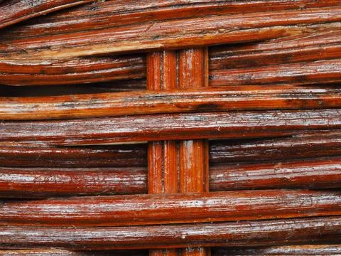Abstract image, background, texture, closeup. wicker basket. straight orange  Stock Photos
