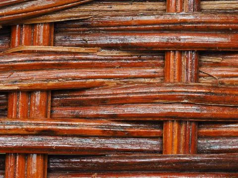 Abstract image, background, texture, closeup. wicker basket. straight orange  Stock Photos