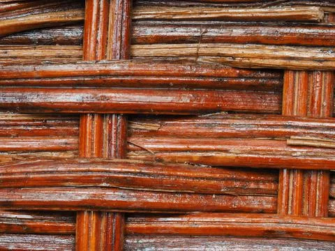 Abstract image, background, texture, closeup. wicker basket. straight orange  Stock Photos