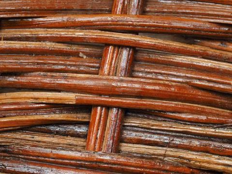 Abstract image, background, texture, closeup. wicker basket. straight orange  Stock Photos