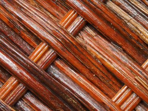 Abstract image, background, texture, closeup. wicker basket. diagonal orange  Stock Photos