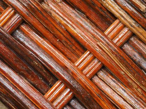 Abstract image, background, texture, closeup. wicker basket. diagonal orange  Stock Photos