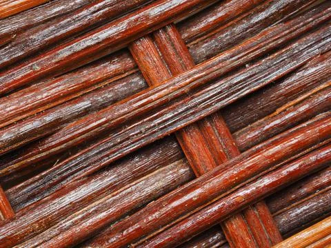 Abstract image, background, texture, closeup. wicker basket. diagonal orange  Stock Photos