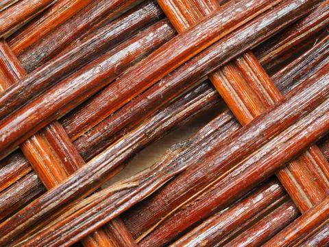 Abstract image, background, texture, closeup. wicker basket. diagonal orange  Stock Photos