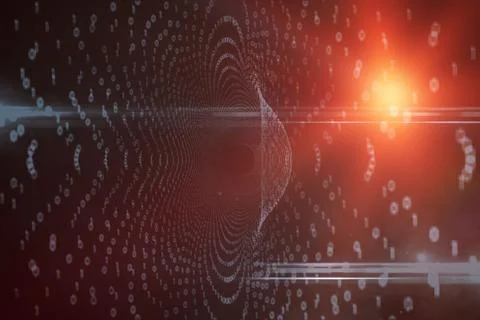 Abstract image of binary codes Stock Photos