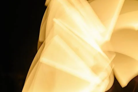 Abstract image of blurry motion, yellow light painting effect, creating a c.. Stock Illustration