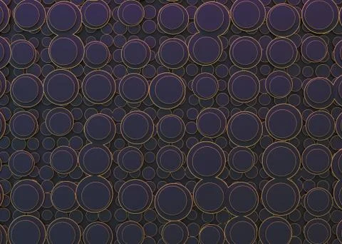 Abstract image of circles background. 3D Stock Illustration