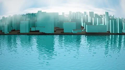 Abstract image of city landscape Stock Illustration