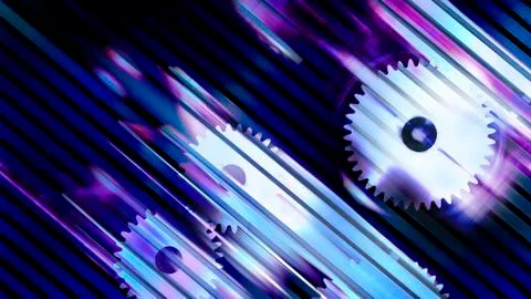 Abstract image of cog wheels Stock Illustration