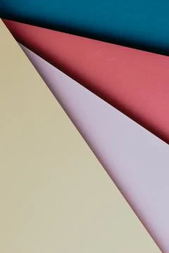 Abstract image of colored paper in triangular shapes 스톡 사진
