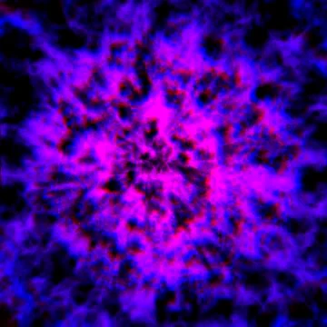 Abstract image of colored smoke on a black background. Print. Mix of two plas Stock Illustration