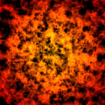 Abstract image of colored smoke on a black background. Mix of two plastic ora Stockillustratie