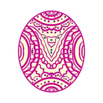 Abstract the image. Colored zentangle Stock-Illustration