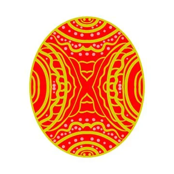 Abstract the image. Colored zentangle Stock Illustration