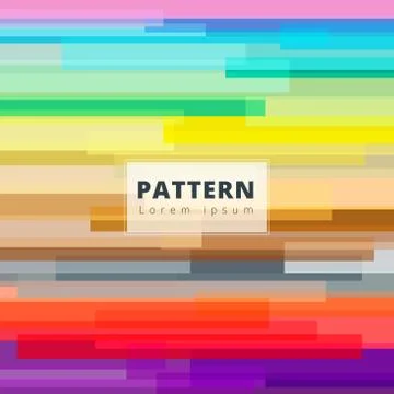 Abstract image, colorful horizontal rectangle overlap, pattern geometry vecto Stock Illustration