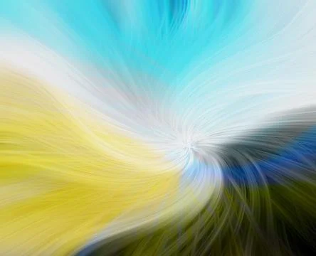 Abstract image of colorful lines with random curved paths Stock Illustration