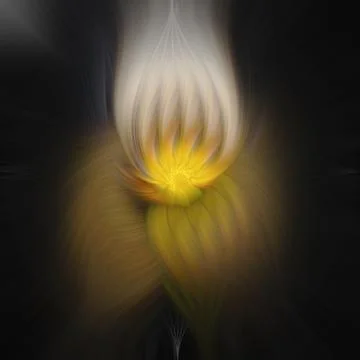 Abstract image composed of colored lines that create spirals Stock Photos