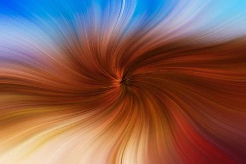 Abstract image composed of colored lines that create spirals Stock Photos