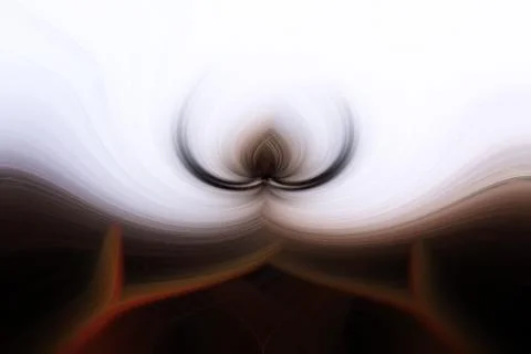 Abstract image composed of colored lines that create spirals Stock Photos