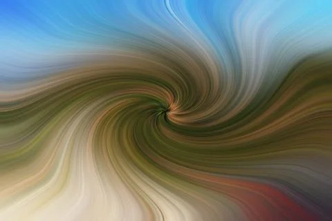 Abstract image composed of colored lines that create spirals Stock Photos
