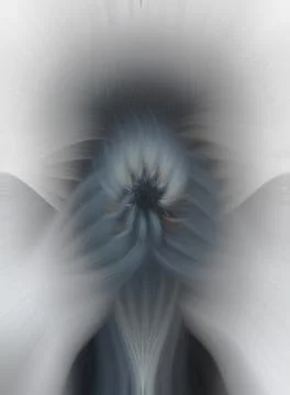 Abstract image composed of colored lines that create spirals Stock Photos