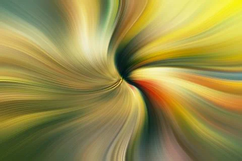 Abstract image composed of colored lines that create spirals Stock Photos