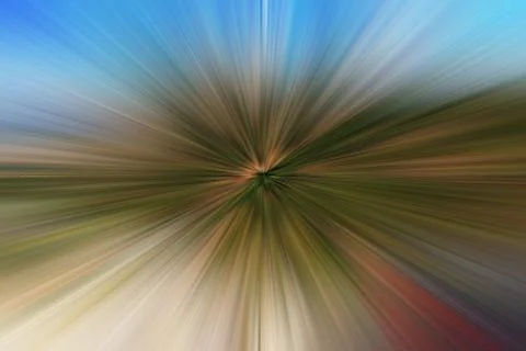 Abstract image composed of colored lines that create spirals Stock Photos
