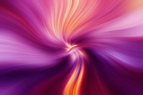 Abstract image composed of colored lines that create spirals Stock Photos